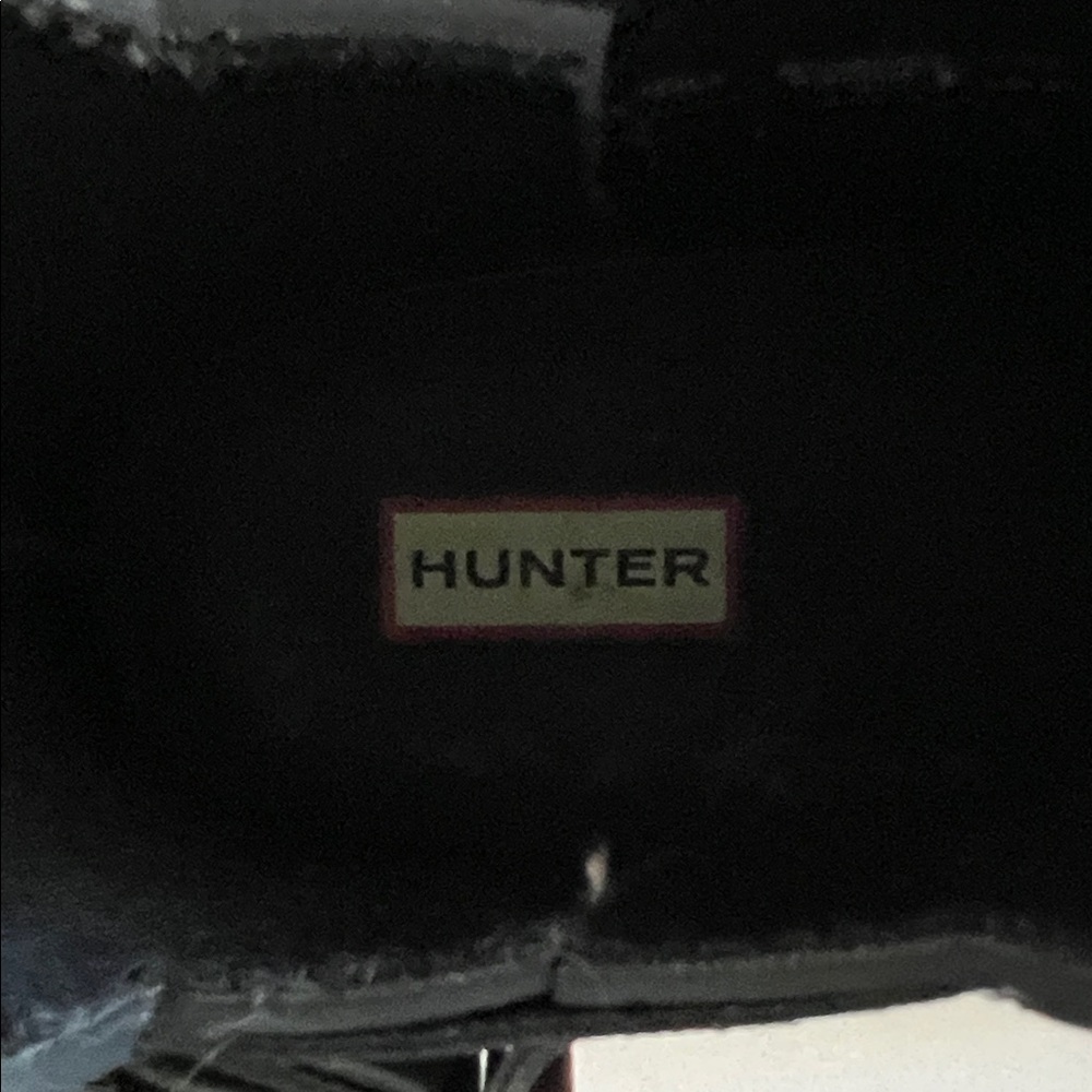 Hunter Black Gloss Chelsea Rain Boots NWT - Picture 4 of 6